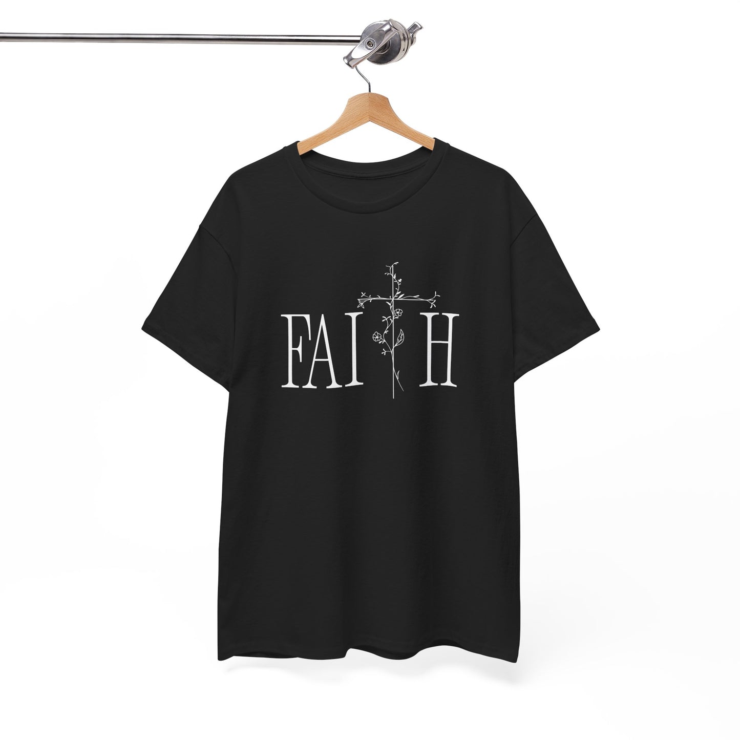 Faith Graphic Unisex Heavy Cotton Tee - Inspirational Comfort Wear