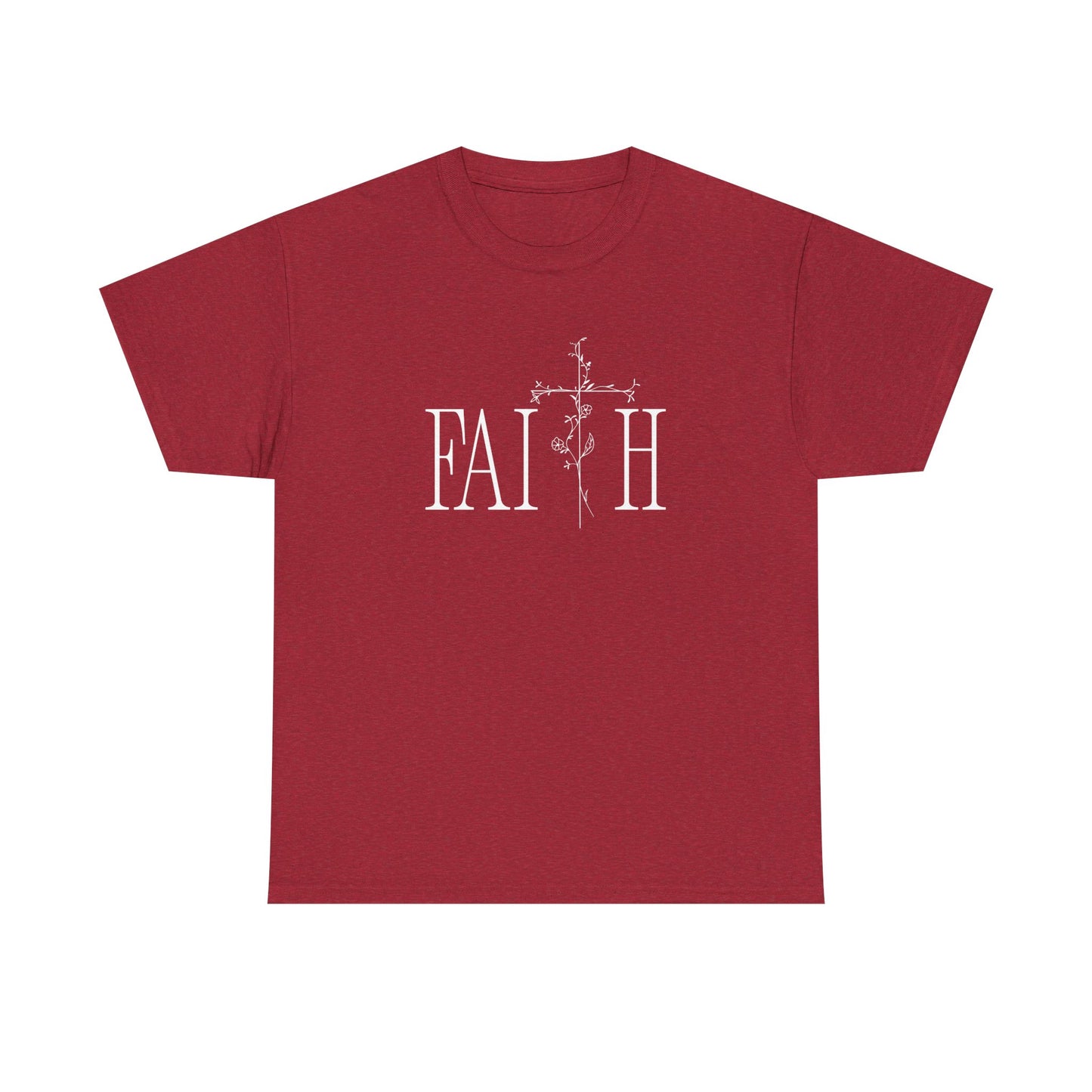 Faith Graphic Unisex Heavy Cotton Tee - Inspirational Comfort Wear