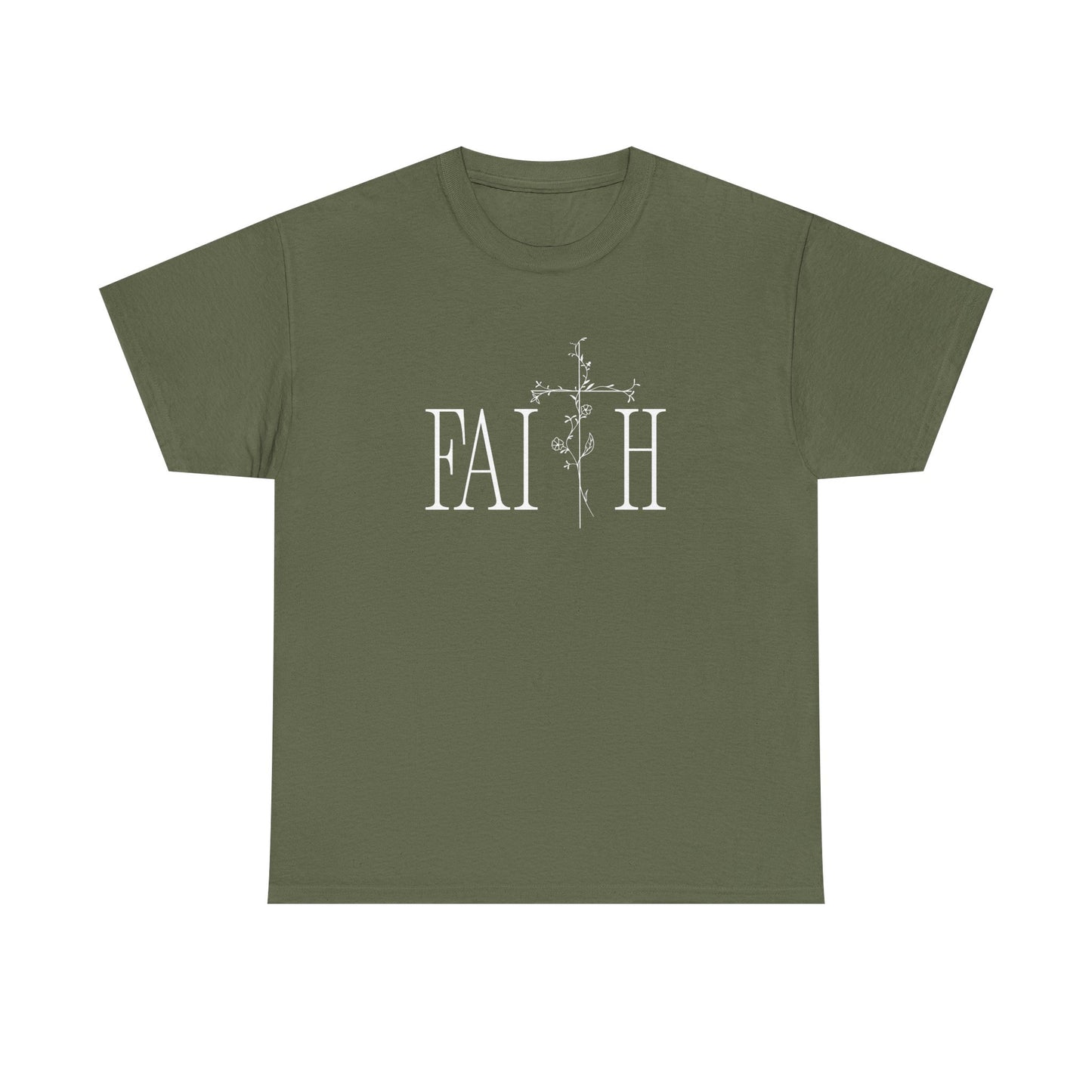 Faith Graphic Unisex Heavy Cotton Tee - Inspirational Comfort Wear