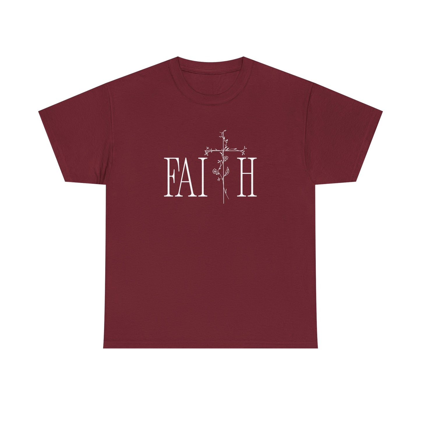 Faith Graphic Unisex Heavy Cotton Tee - Inspirational Comfort Wear