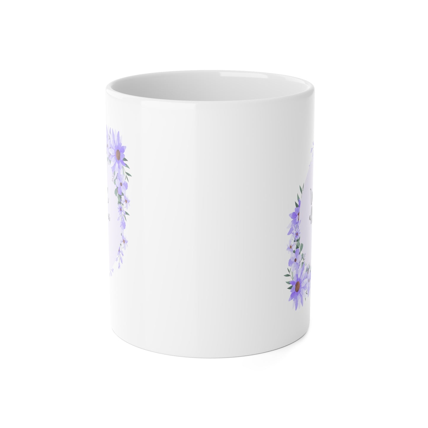 Inspirational Floral Mug - "With God All Things Are Possible" - Perfect Gift for Faith and Encouragement