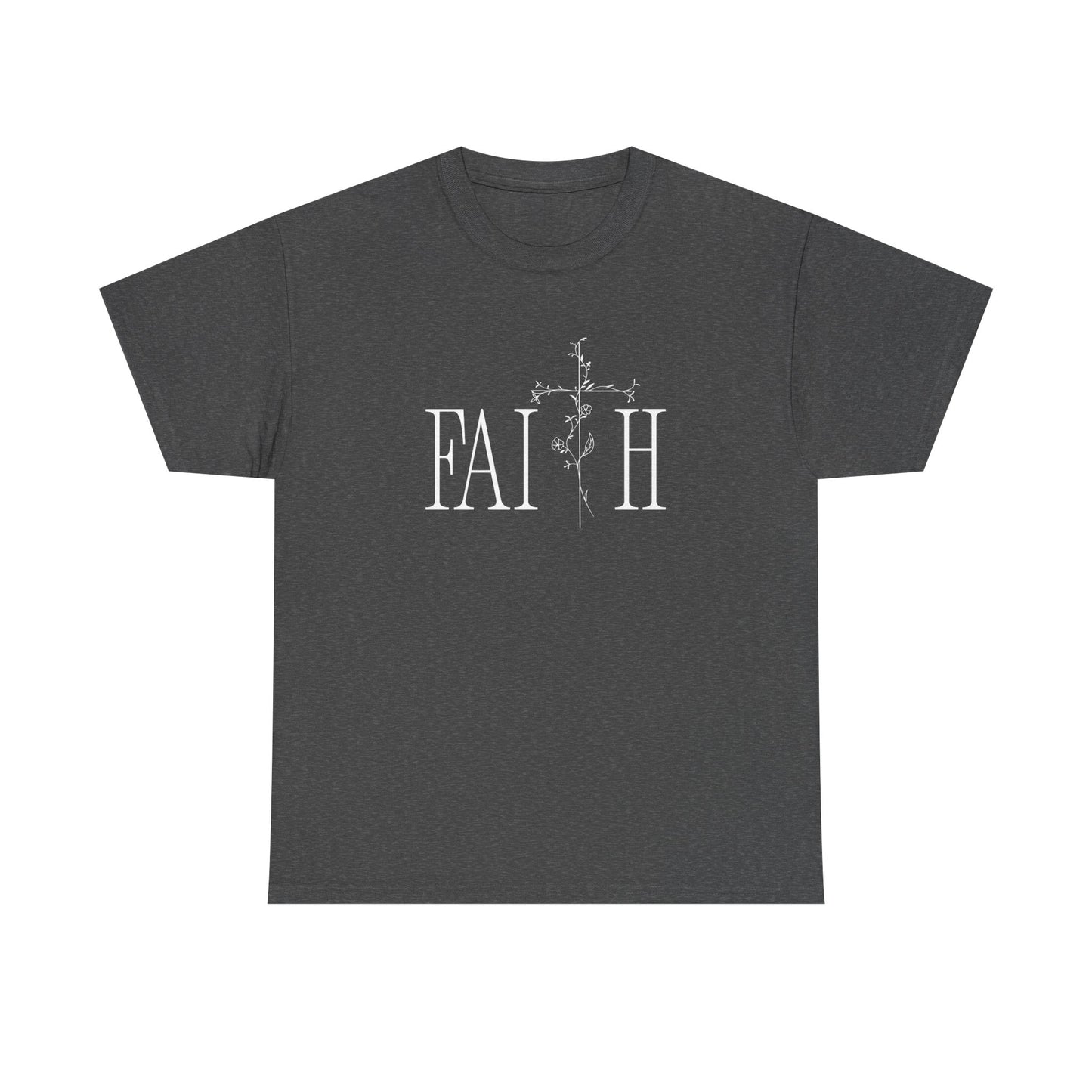 Faith Graphic Unisex Heavy Cotton Tee - Inspirational Comfort Wear
