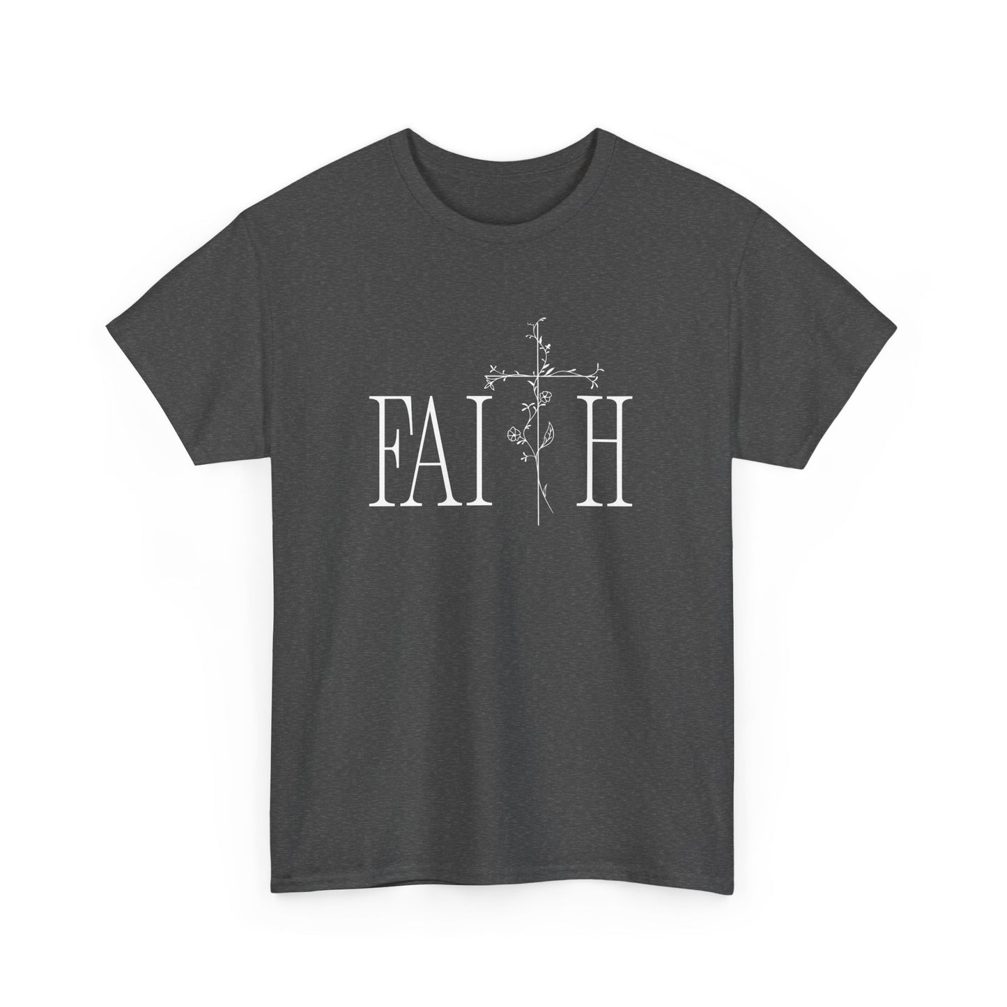 Faith Graphic Unisex Heavy Cotton Tee - Inspirational Comfort Wear