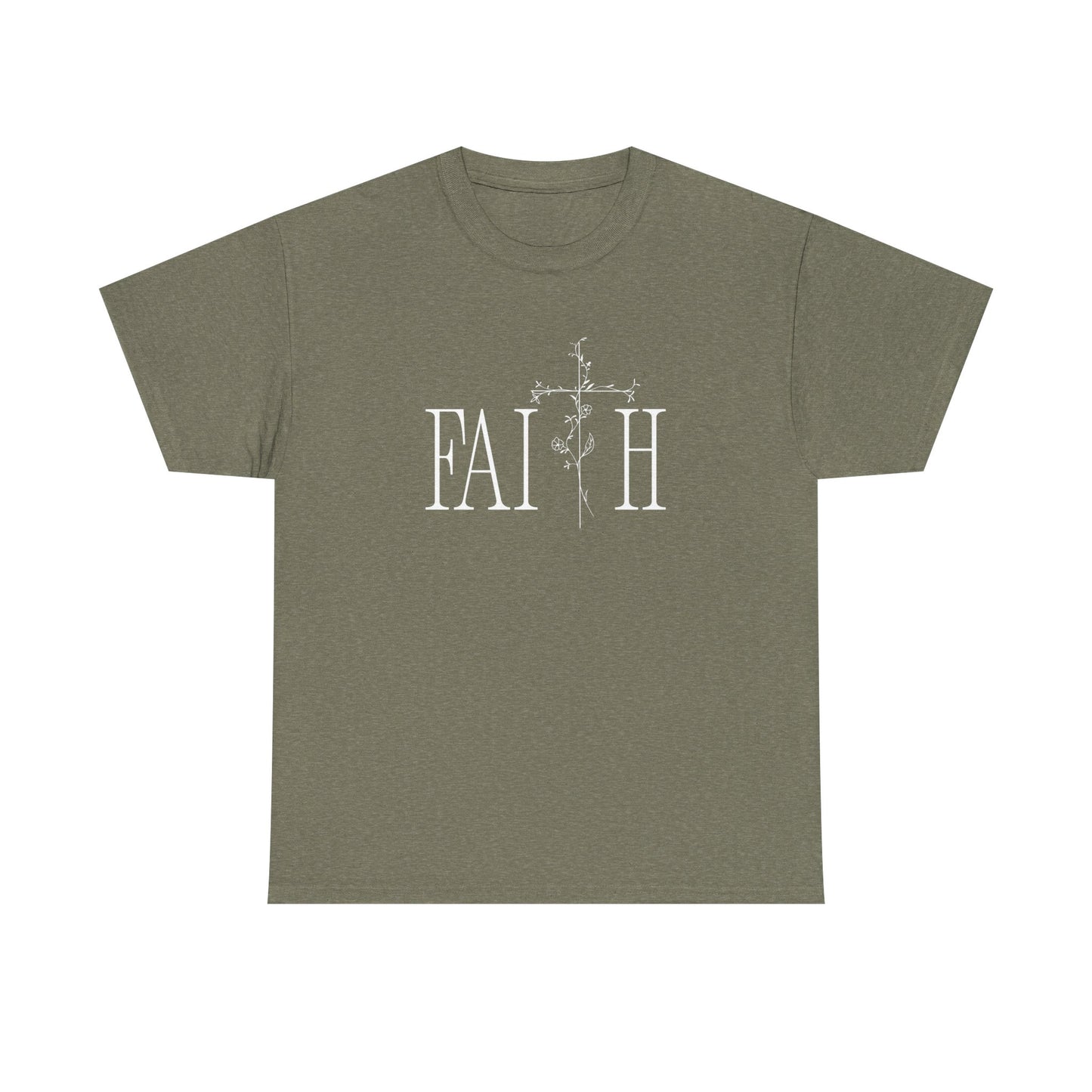 Faith Graphic Unisex Heavy Cotton Tee - Inspirational Comfort Wear