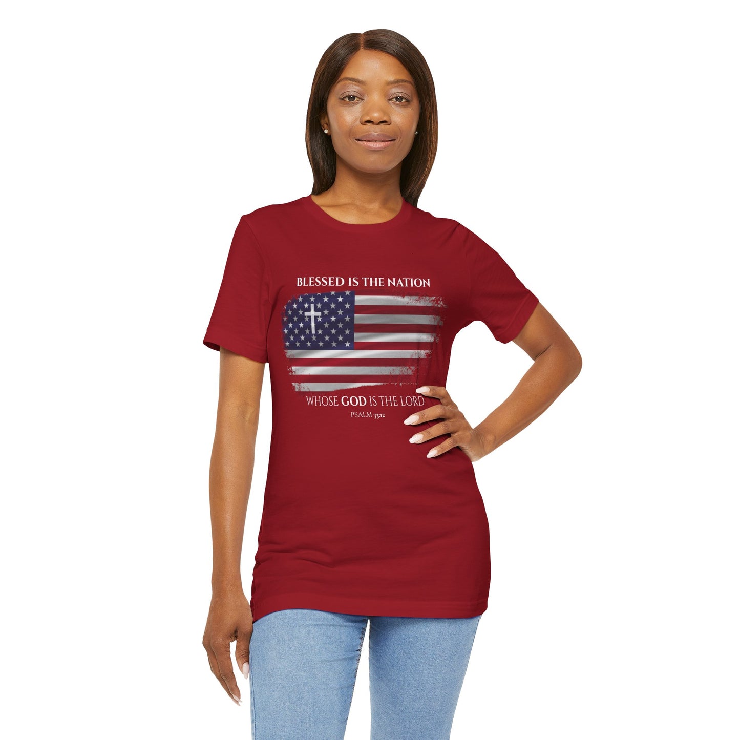 Blessed is the Nation, USA Adult Tee