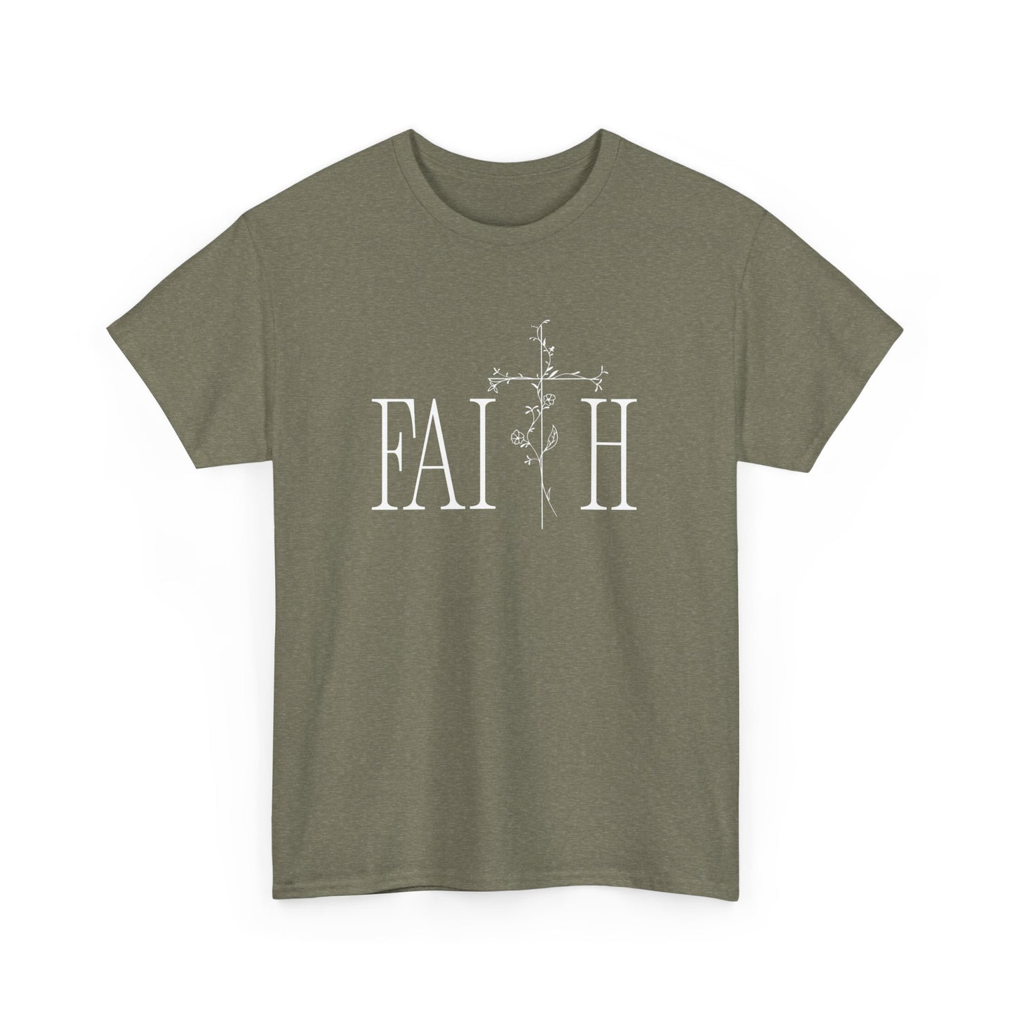 Faith Graphic Unisex Heavy Cotton Tee - Inspirational Comfort Wear