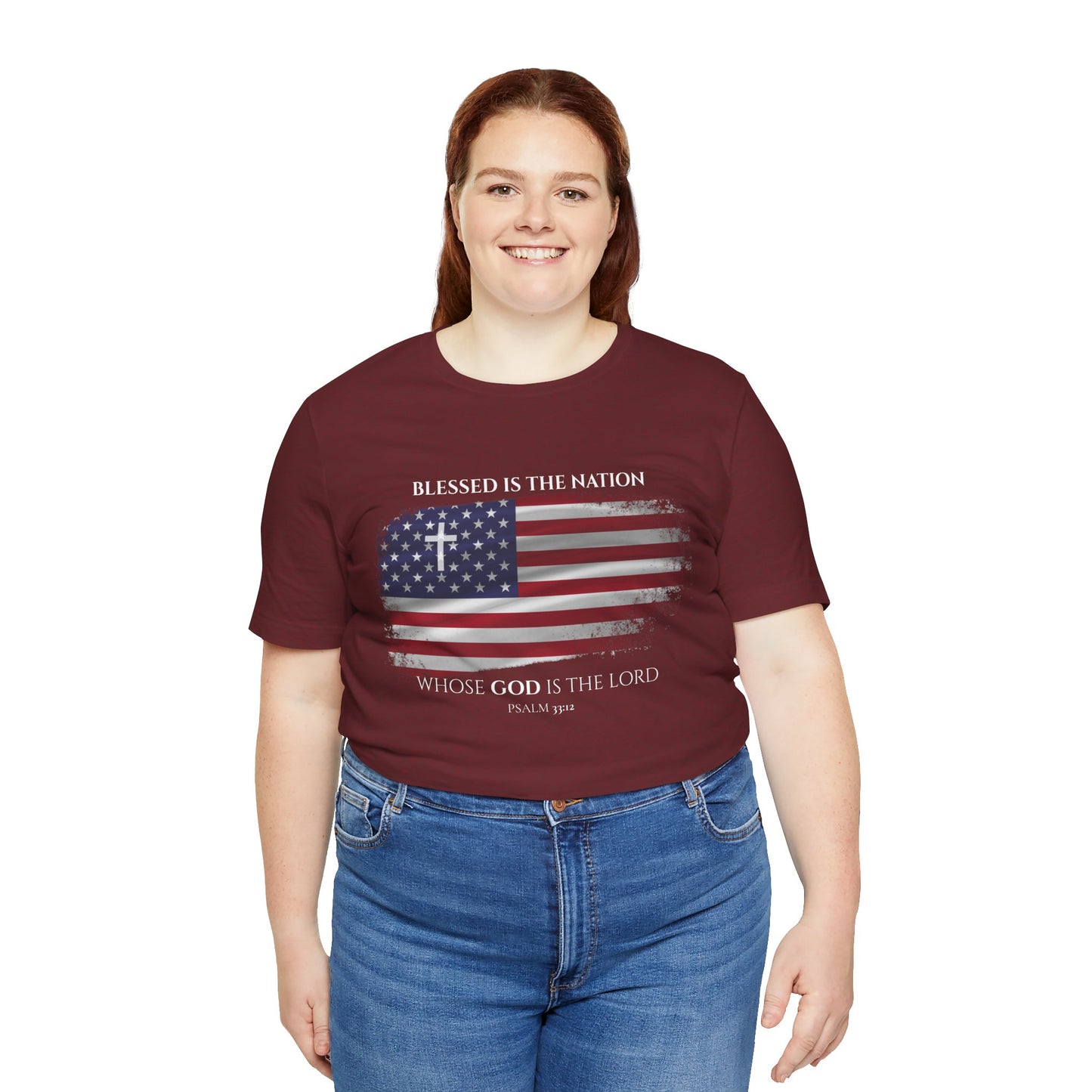 Blessed is the Nation, USA Adult Tee