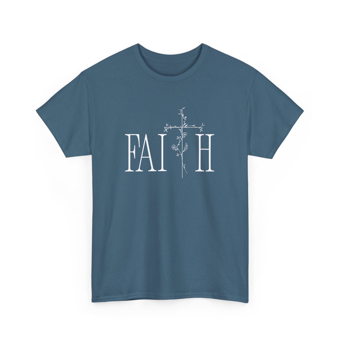 Faith Graphic Unisex Heavy Cotton Tee - Inspirational Comfort Wear