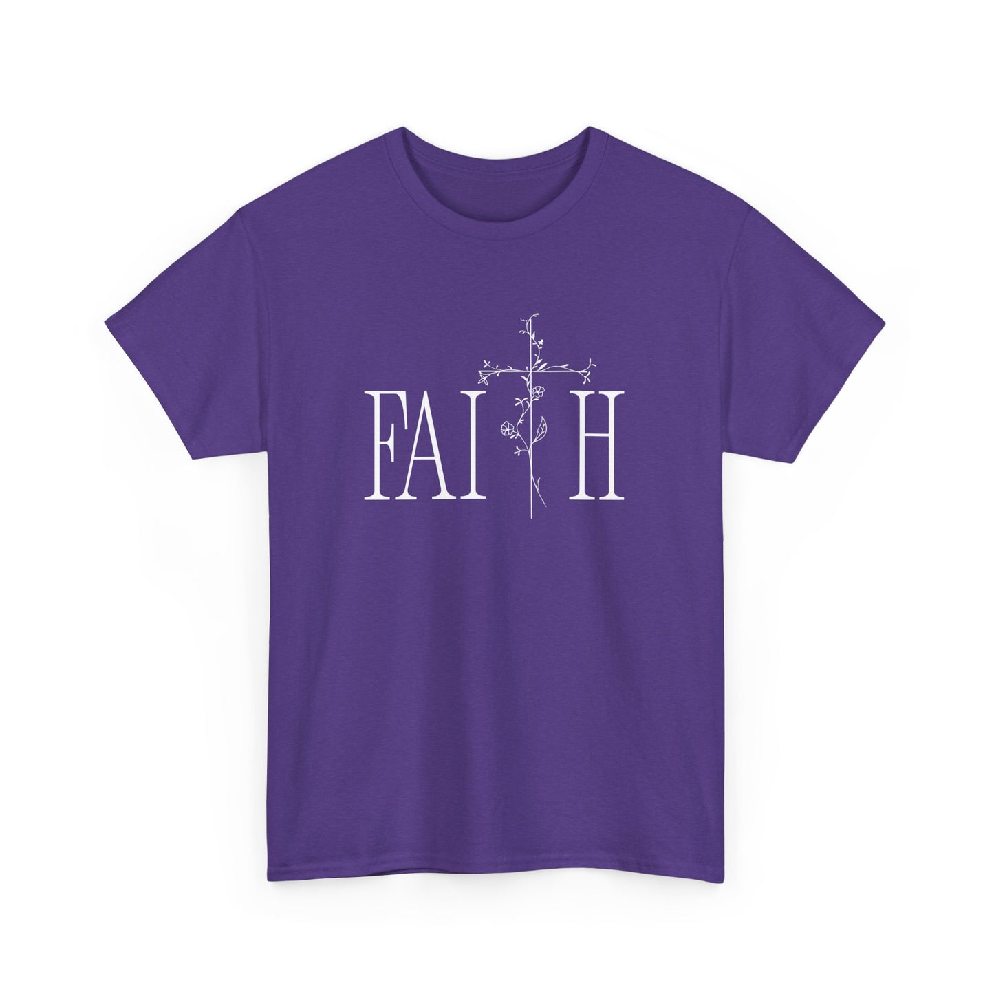 Faith Graphic Unisex Heavy Cotton Tee - Inspirational Comfort Wear
