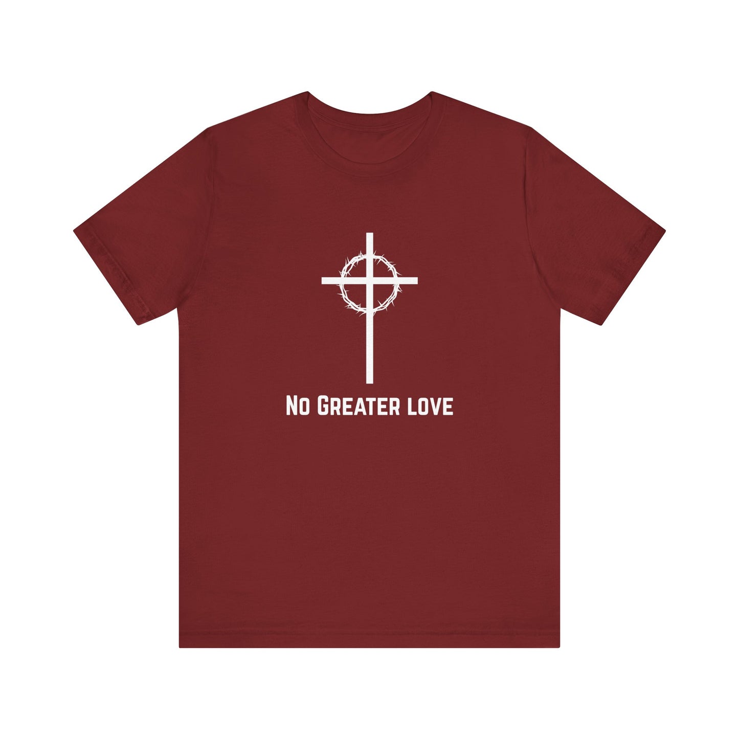 No Grater Love White Logo Tee