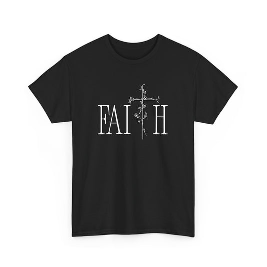 Faith Graphic Unisex Heavy Cotton Tee - Inspirational Comfort Wear