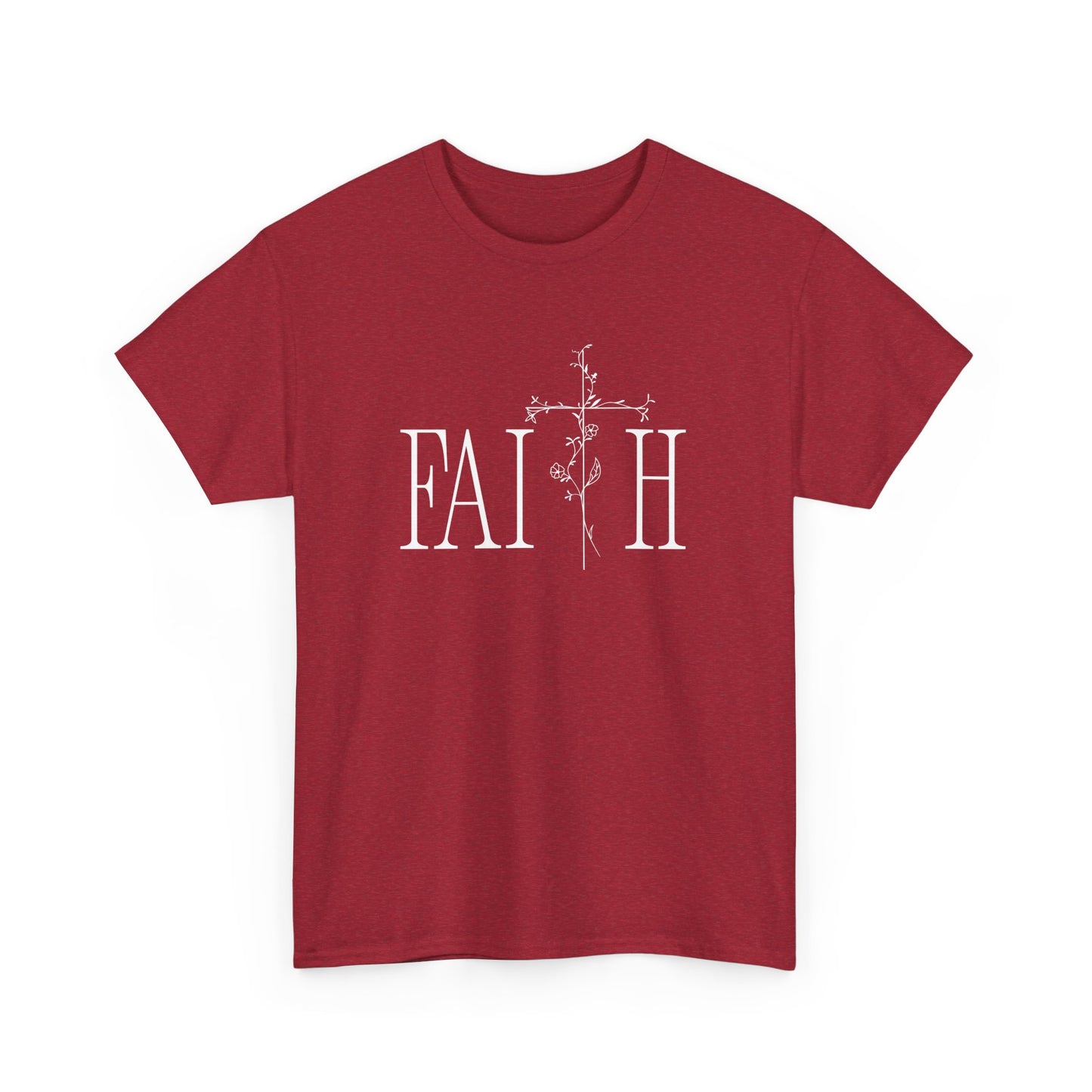 Faith Graphic Unisex Heavy Cotton Tee - Inspirational Comfort Wear