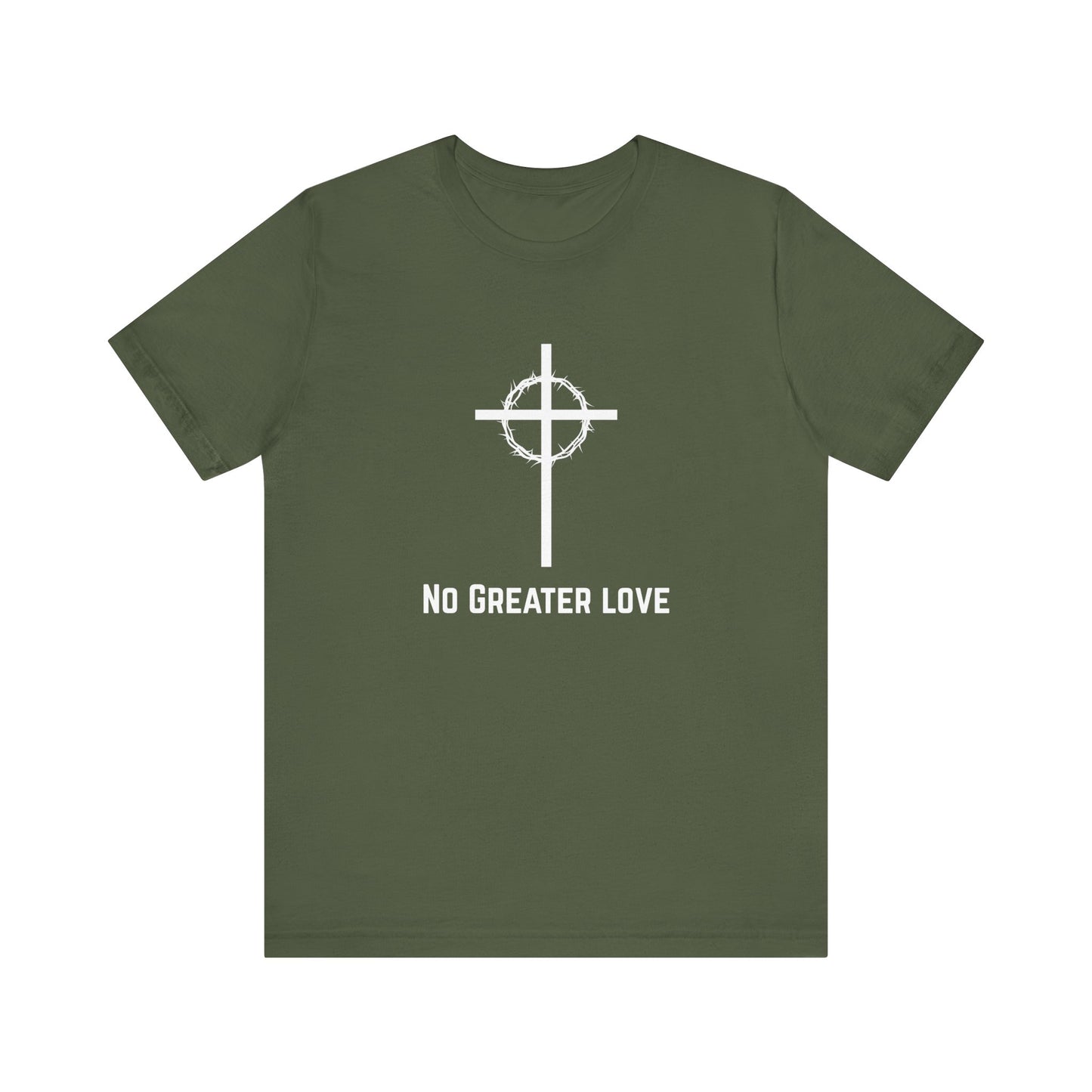 No Grater Love White Logo Tee