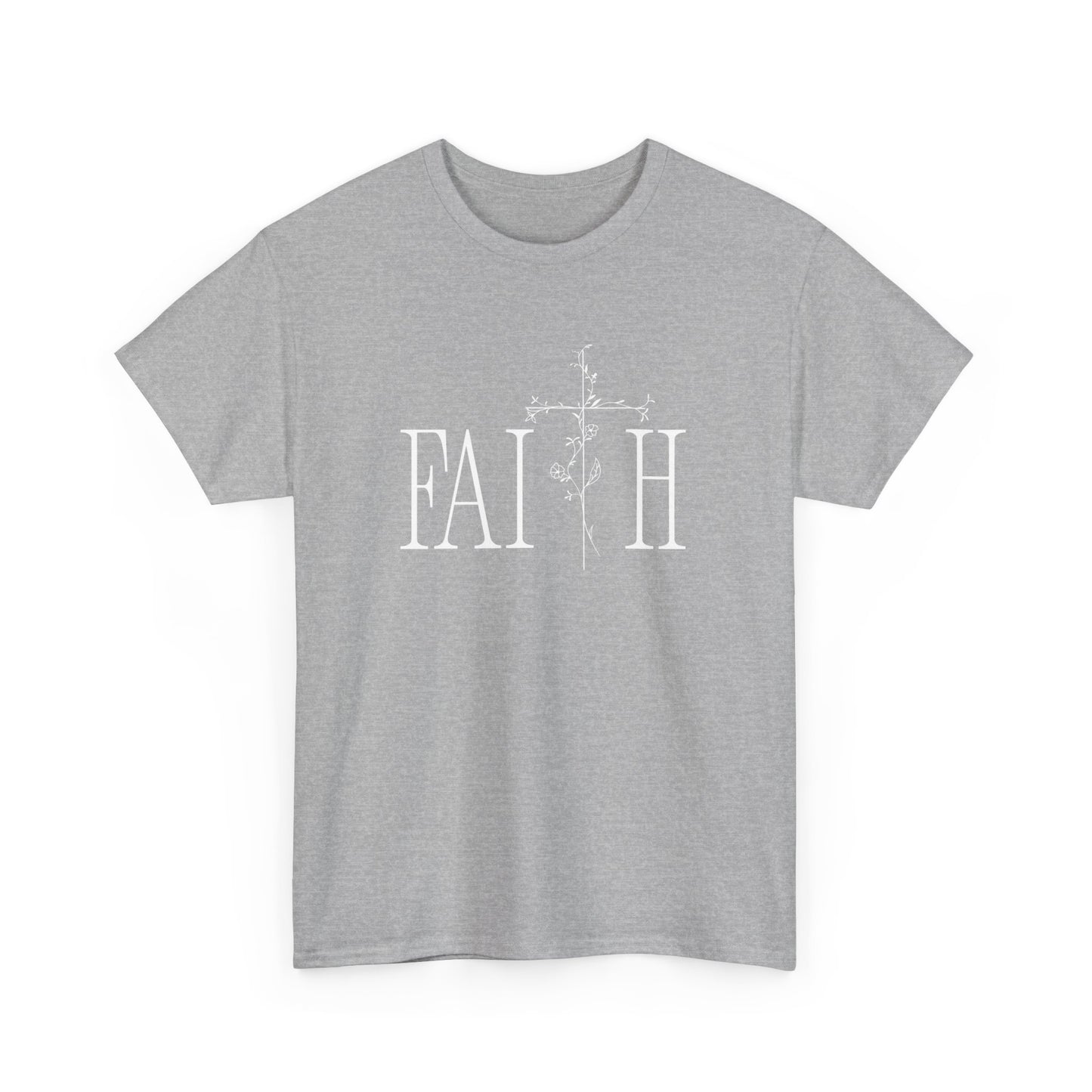 Faith Graphic Unisex Heavy Cotton Tee - Inspirational Comfort Wear