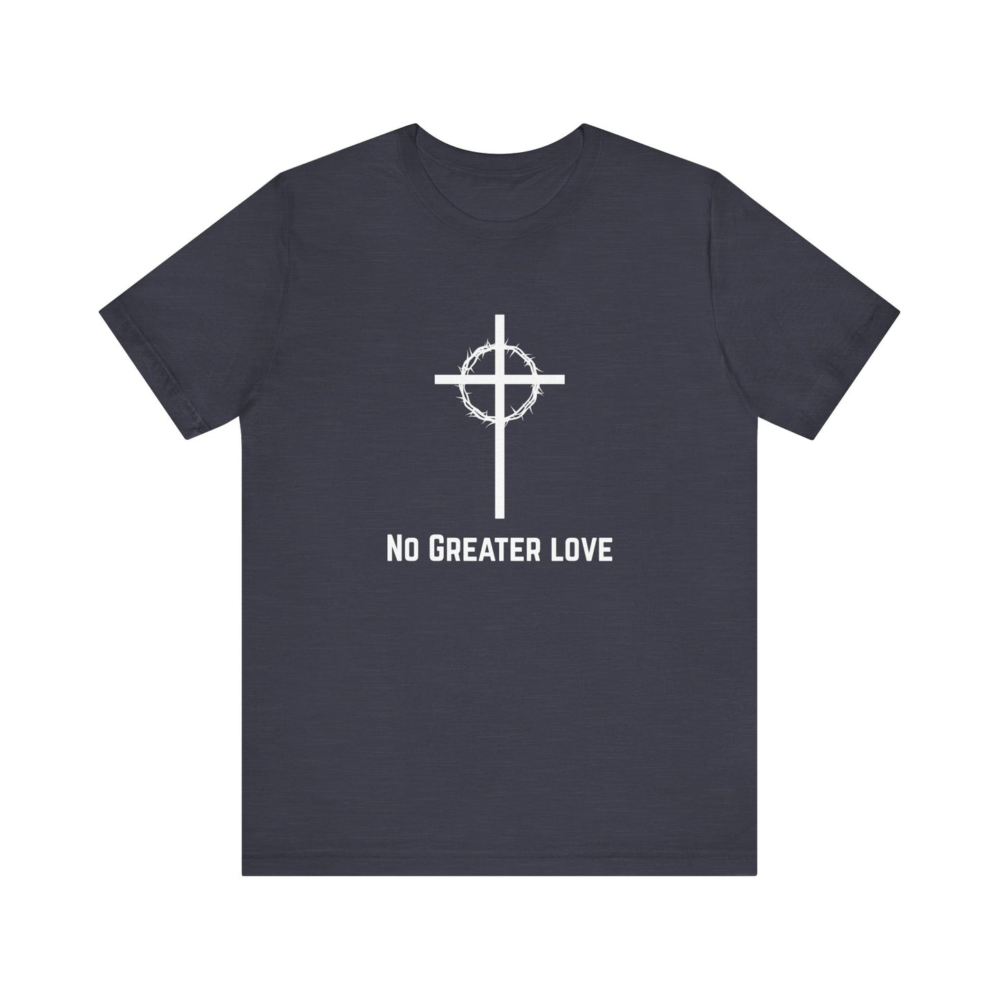 No Grater Love White Logo Tee