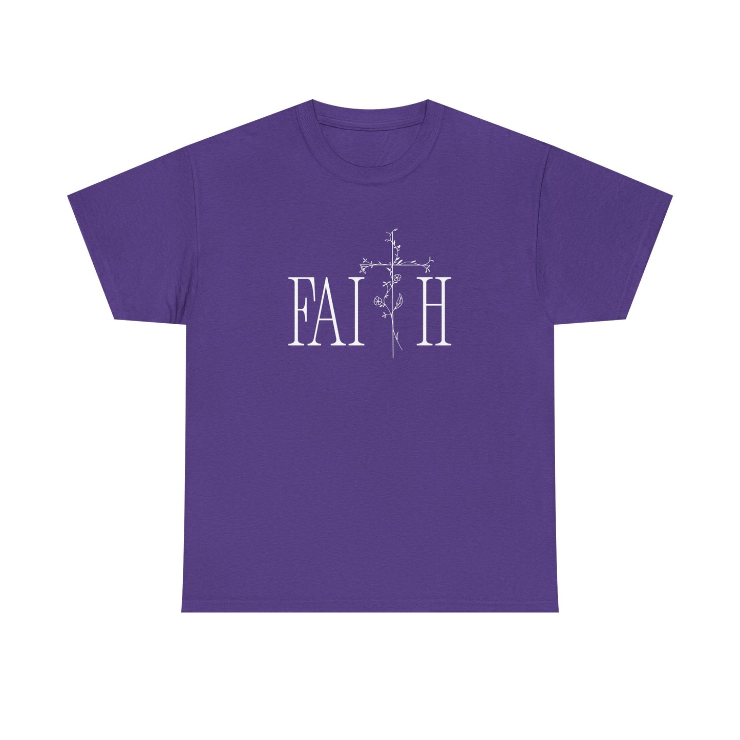 Faith Graphic Unisex Heavy Cotton Tee - Inspirational Comfort Wear