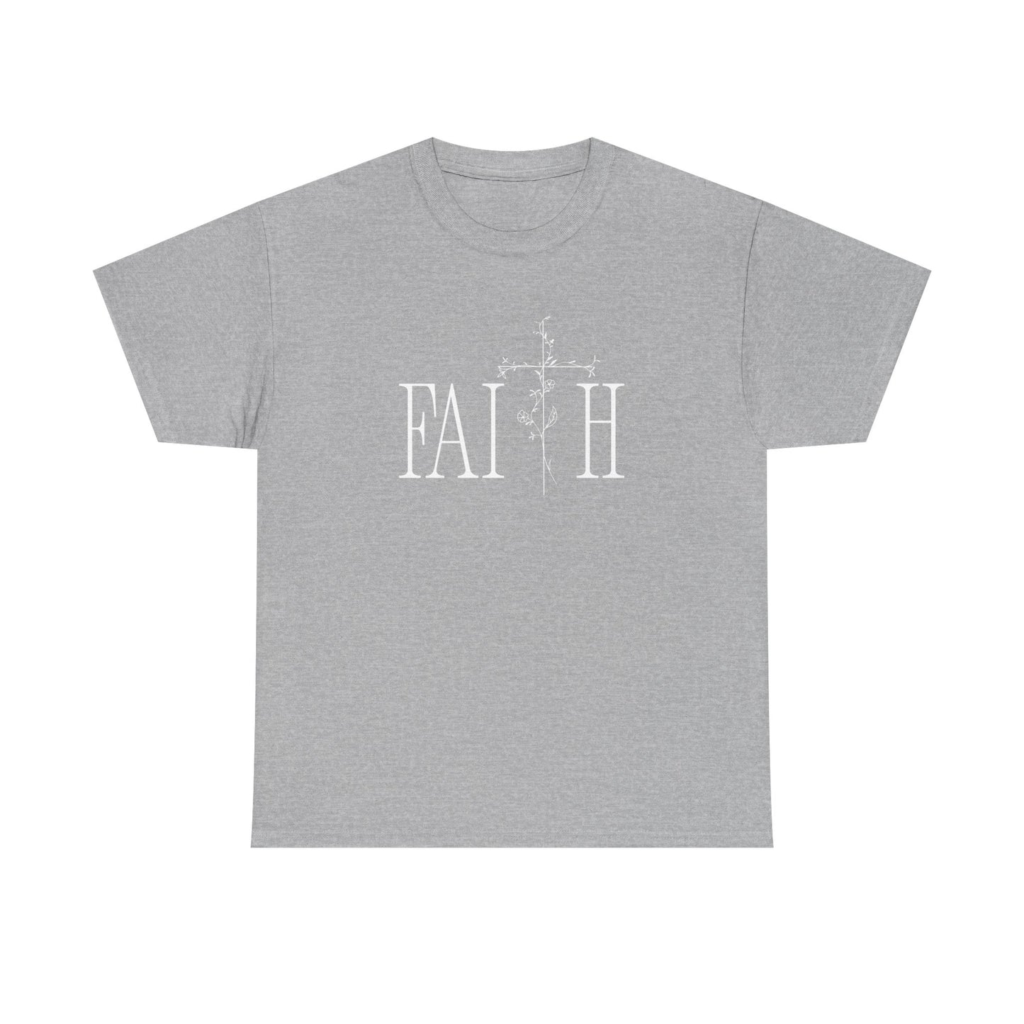 Faith Graphic Unisex Heavy Cotton Tee - Inspirational Comfort Wear