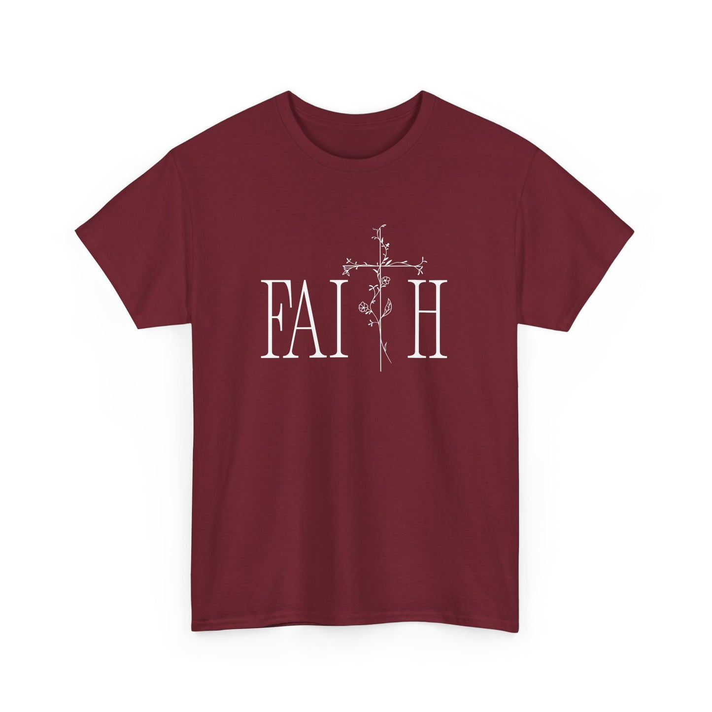 Faith Graphic Unisex Heavy Cotton Tee - Inspirational Comfort Wear