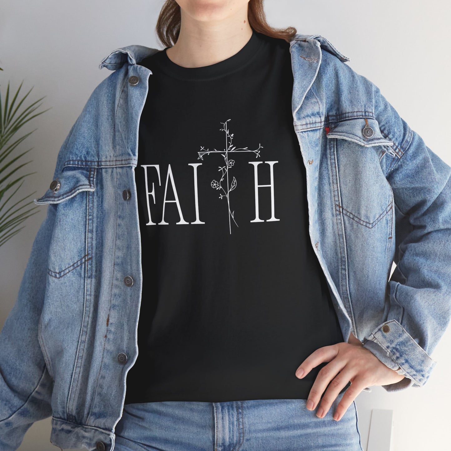 Faith Graphic Unisex Heavy Cotton Tee - Inspirational Comfort Wear