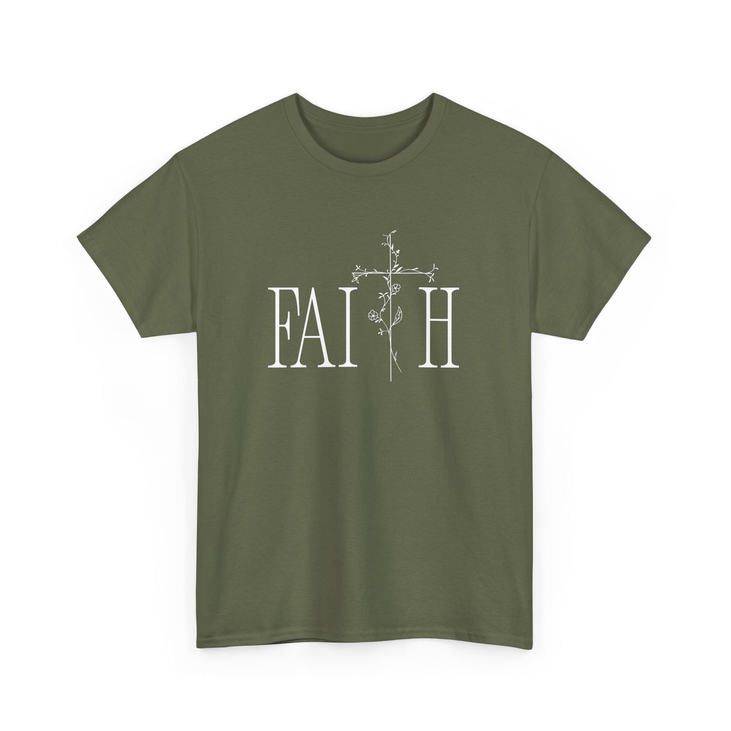 Faith Graphic Unisex Heavy Cotton Tee - Inspirational Comfort Wear