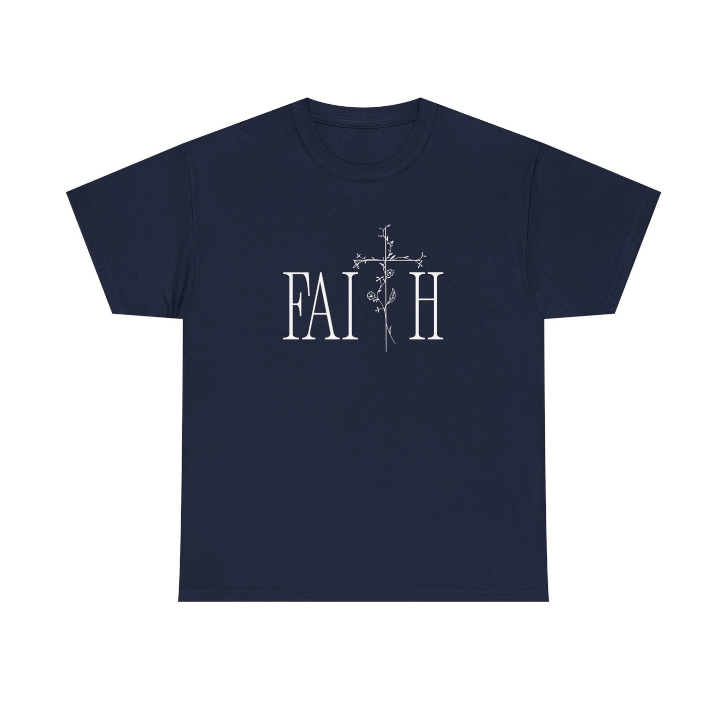 Faith Graphic Unisex Heavy Cotton Tee - Inspirational Comfort Wear