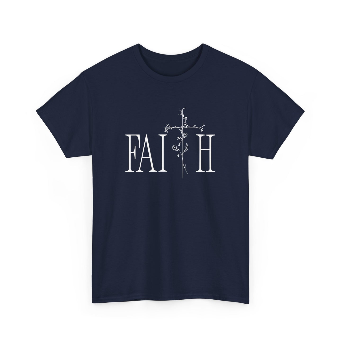 Faith Graphic Unisex Heavy Cotton Tee - Inspirational Comfort Wear
